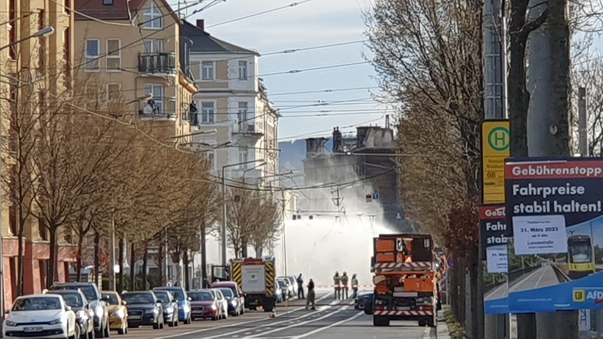 Gasexplosion an der Waltherstraße