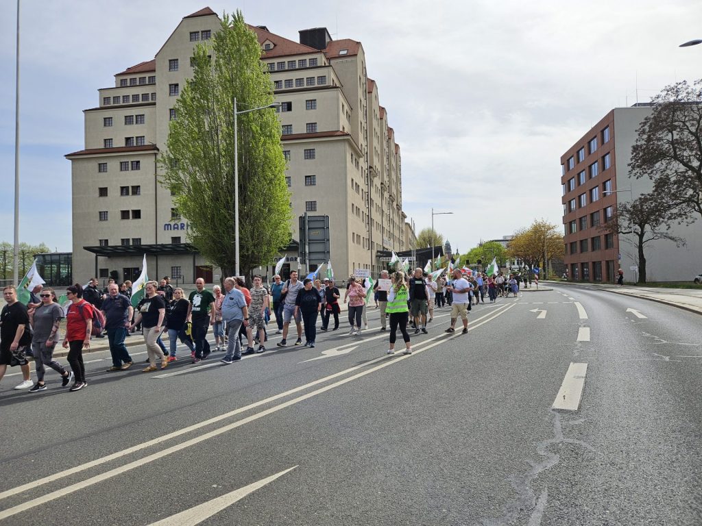 Demonstration Freie Sachsen in Dresden