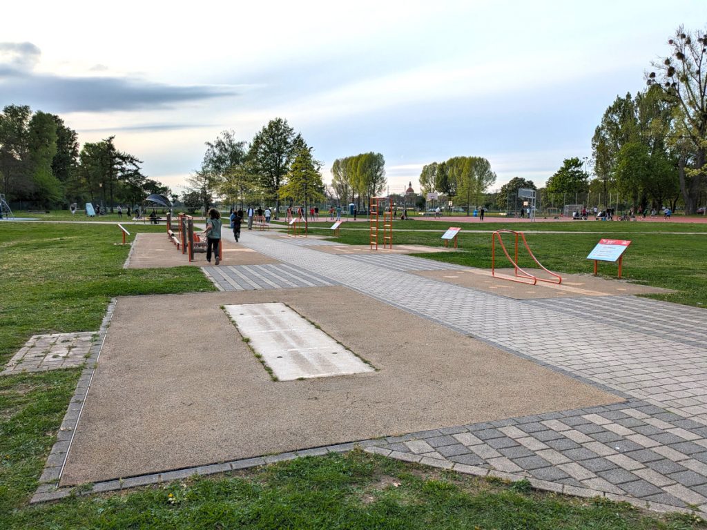 Trimm-Dich-Parcour im Sportpark Ostra