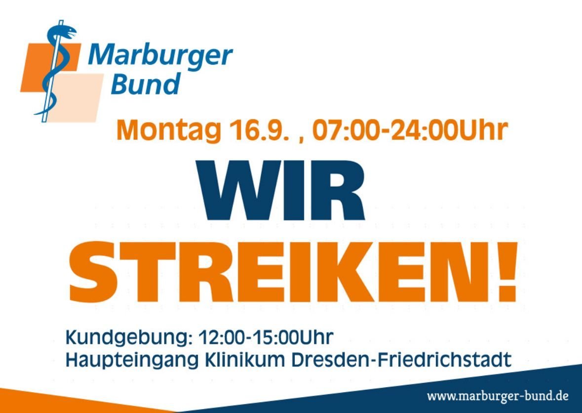 Streik am Krankenhaus Friedrichstadt