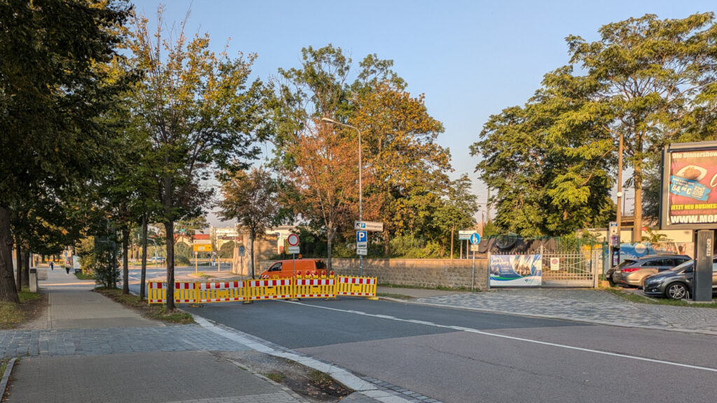 Strassensperrung Weißeritzstraße