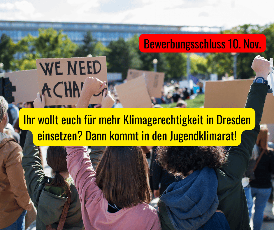 Jugendklimarat Dresden und Leipzig: Engagiere dich für Klimaschutz.