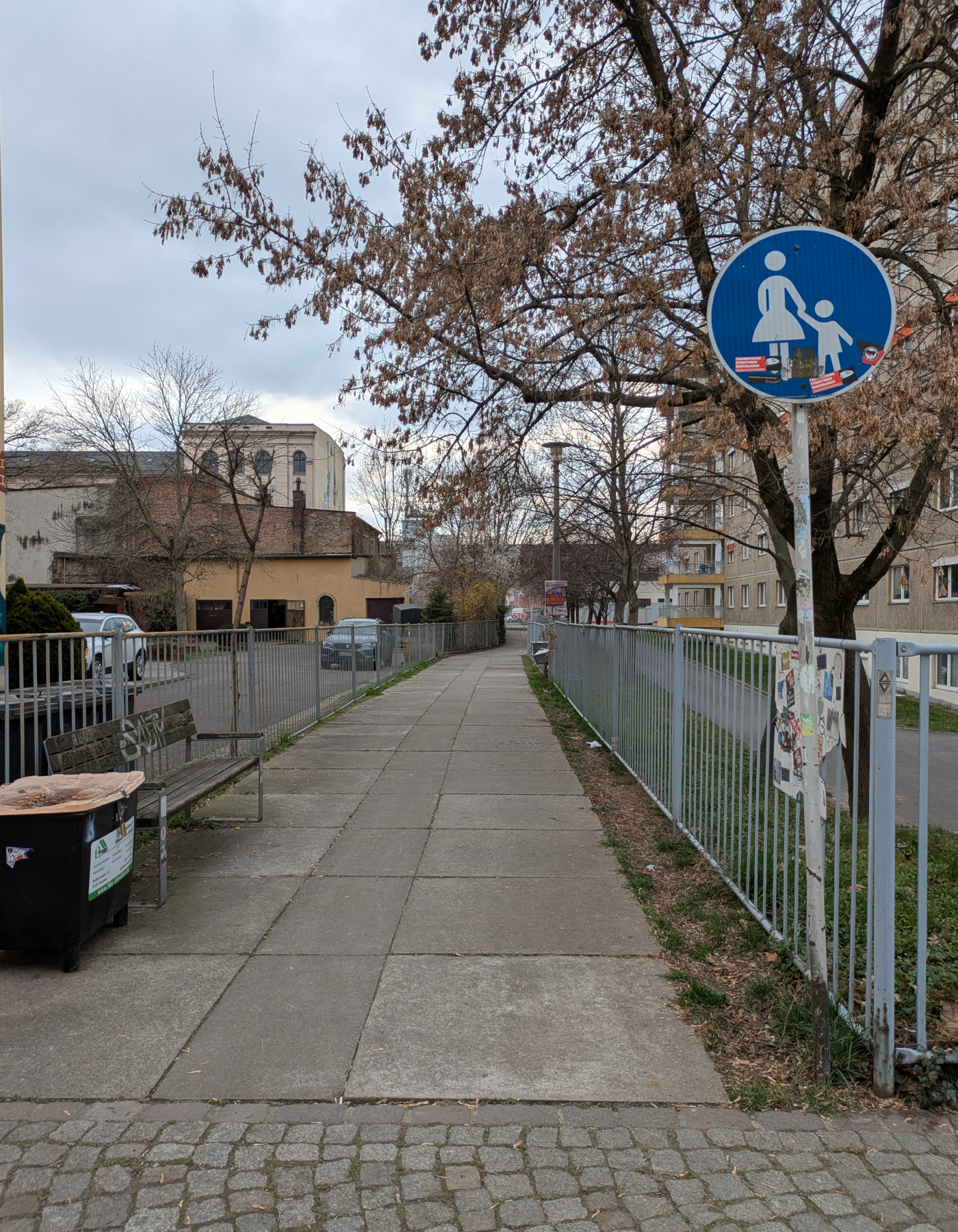 Weg zwischen Seminarstraße und Wachsbleichstraße