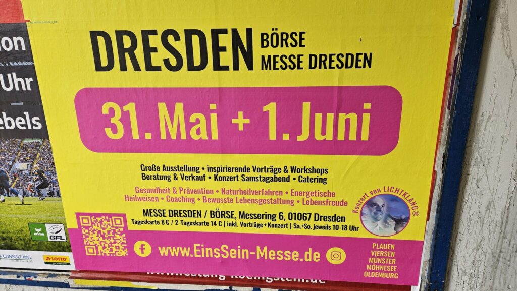 EinsSein-Messe Dresden 2025: Entdecke Gesundheit, Spiritualität & Begegnung