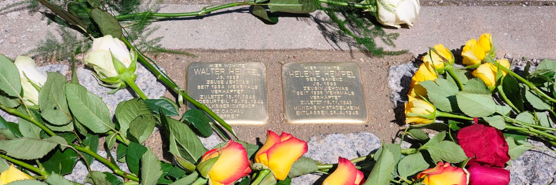 Neue Stolpersteine für Helene und Walter Hempel