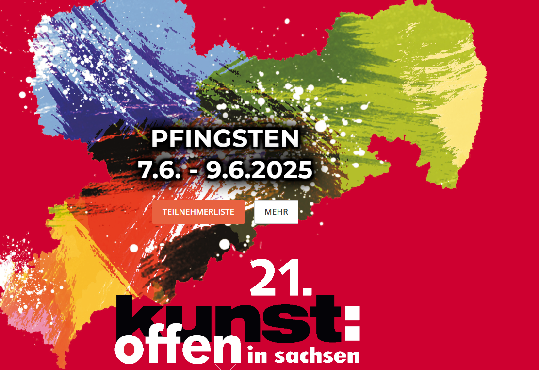 Plakat Kunst offen Sachsen 2025