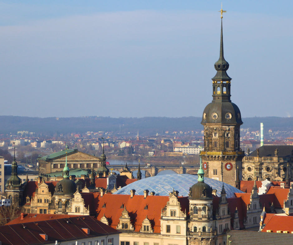 Blick über Dresden von Kreuzkirche