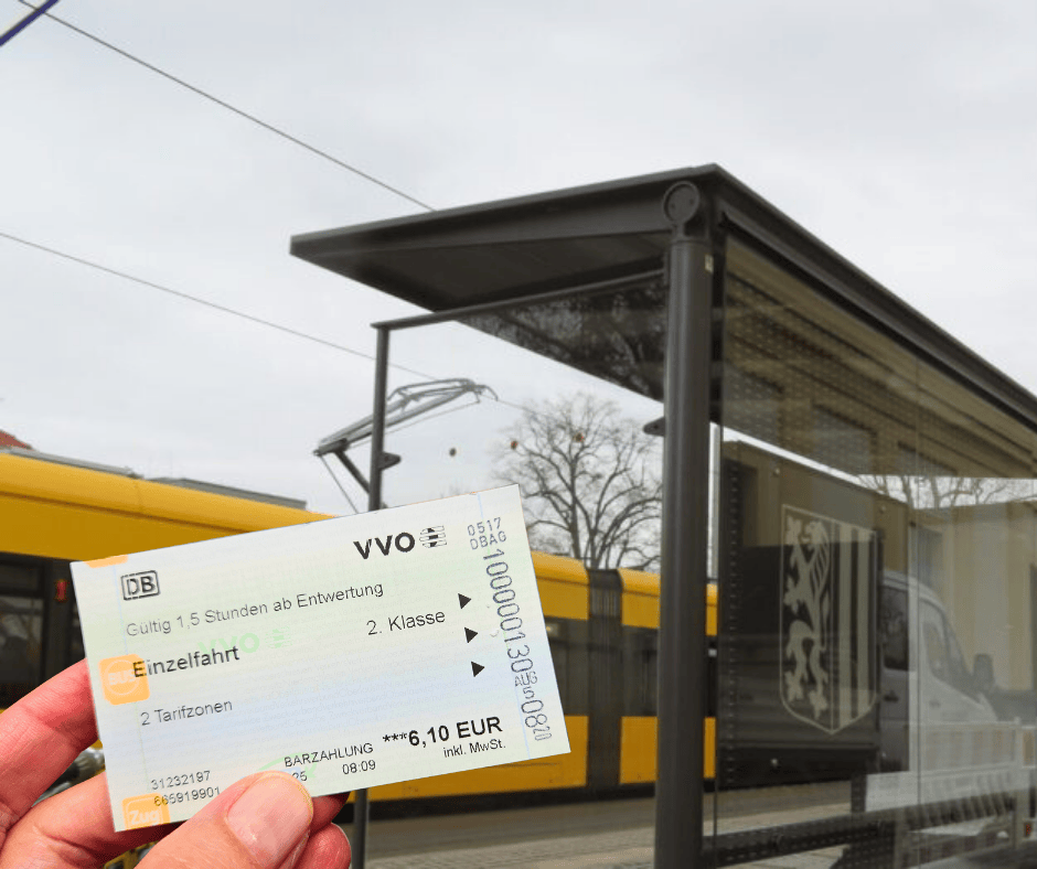 Fahrscheinkontrolle in der Straßenbahn