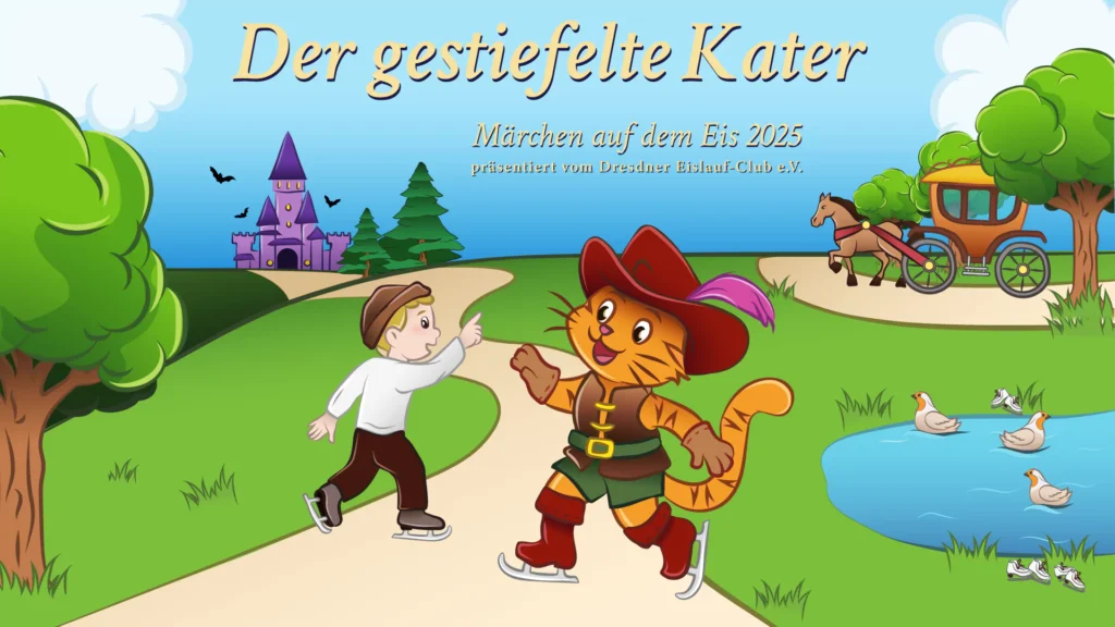 Plakat Eismärchen Der gestiefelte Kater