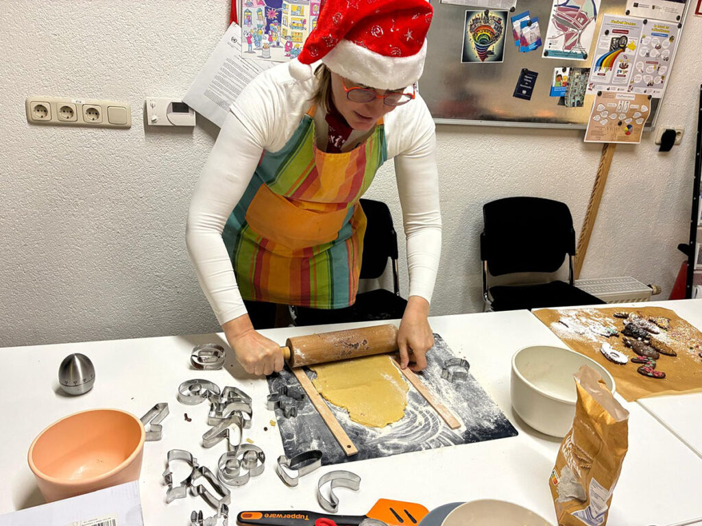 Redaktionsleiterin Rita Korn in Aktion