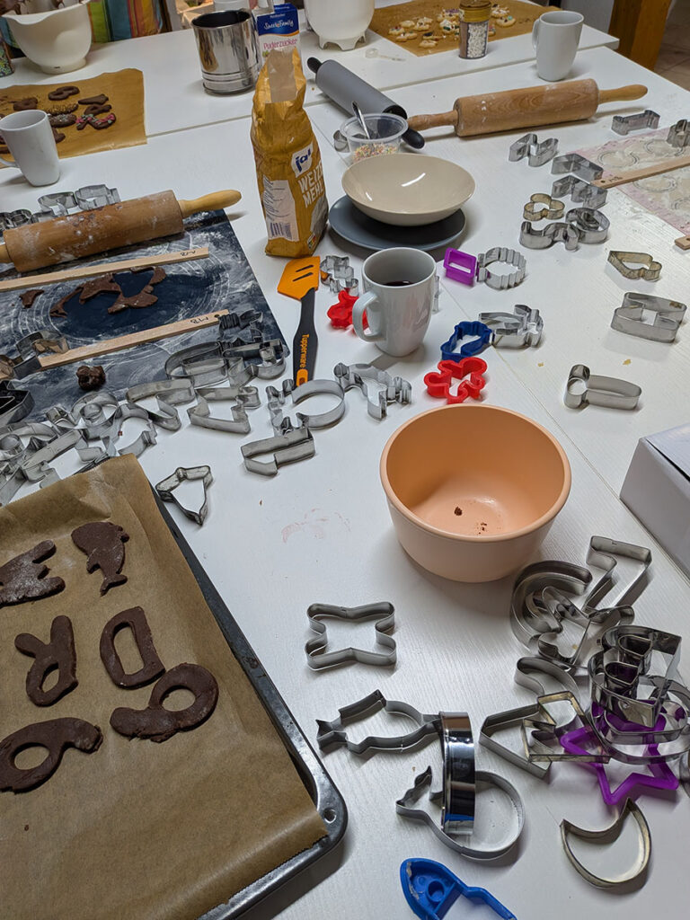 Kekse backen im Redaktionsbüro