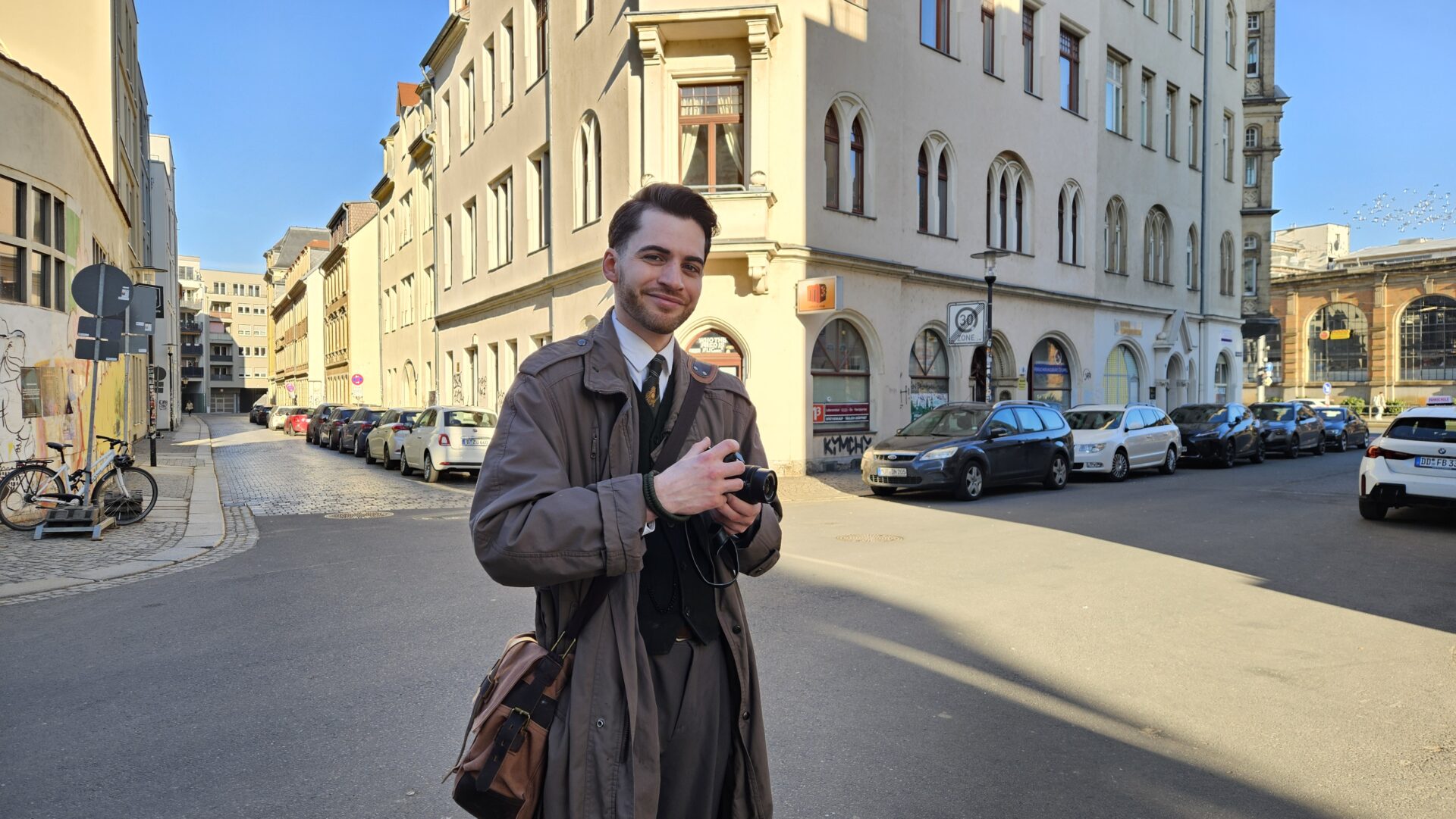 Jann Ole Makberger an der Adlergasse