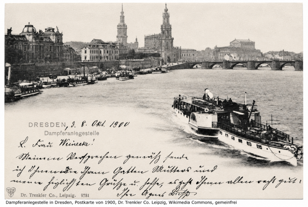 Dampferanlegestelle 1900 Dresden Altstadt