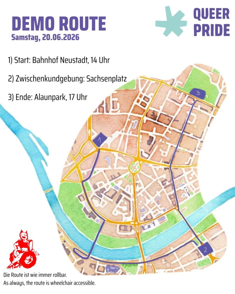 Demoroute Queer Pride Dresden 2026