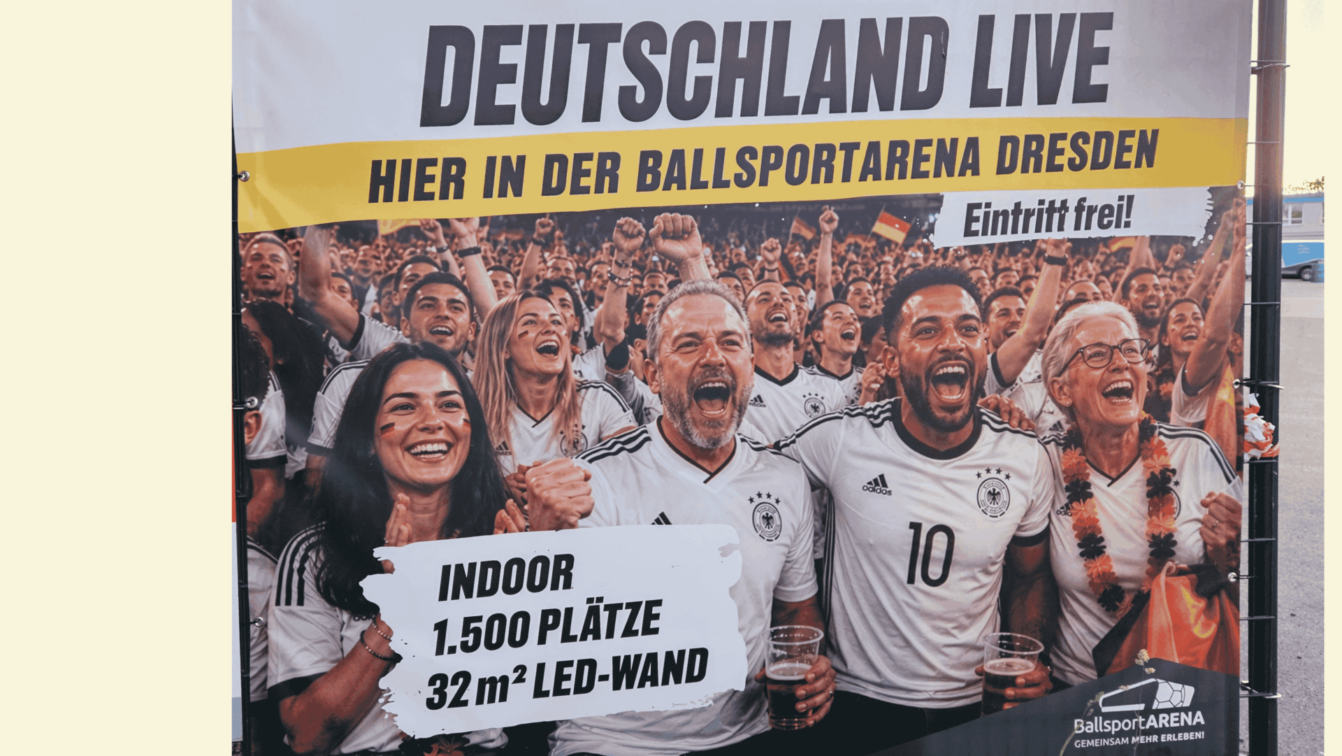 Public Viewing zur WM 2026 in der Ballsportarena