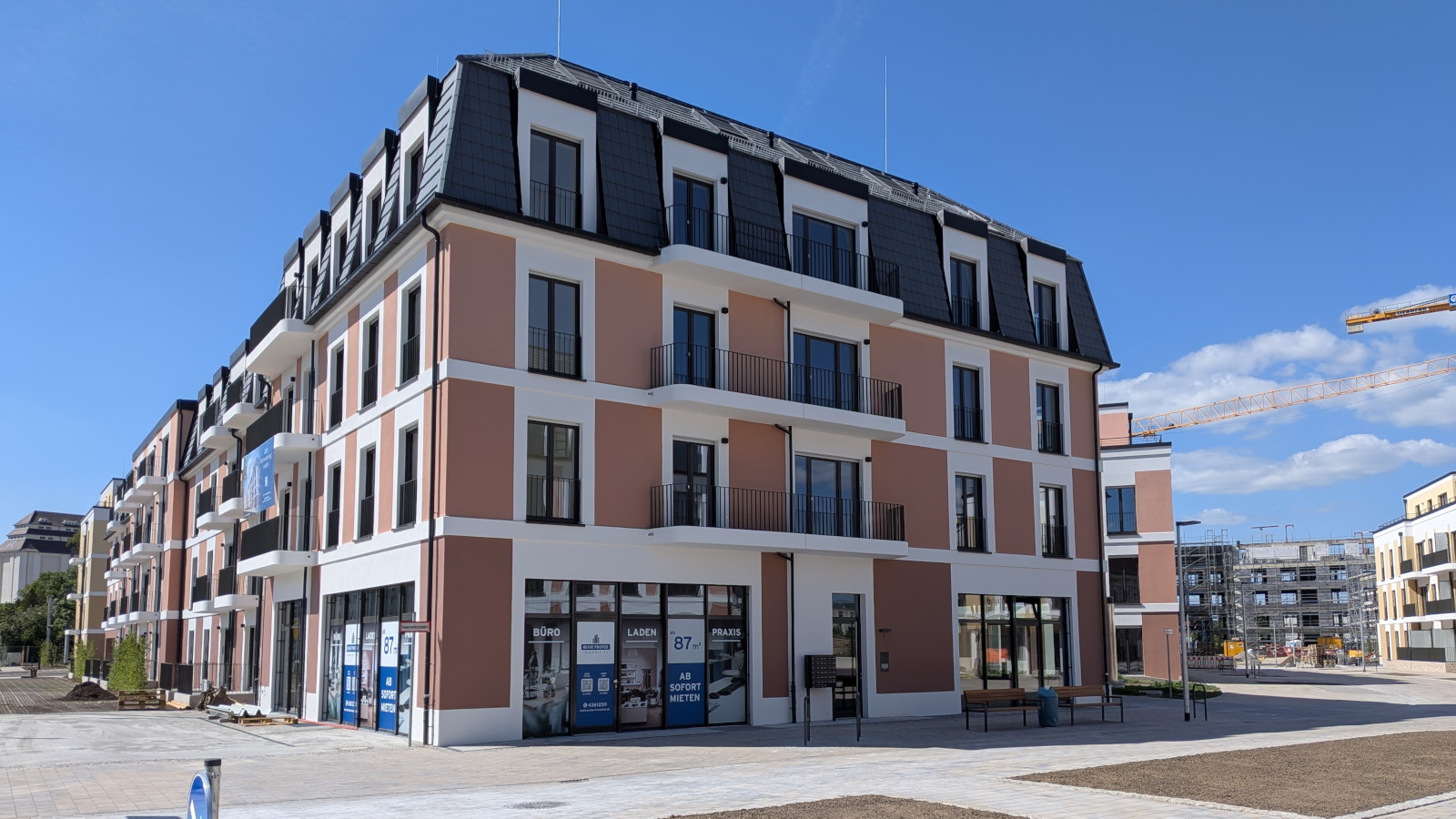 Ostravorwerk Neubau-Wohnungen an der Friedrichstraße
