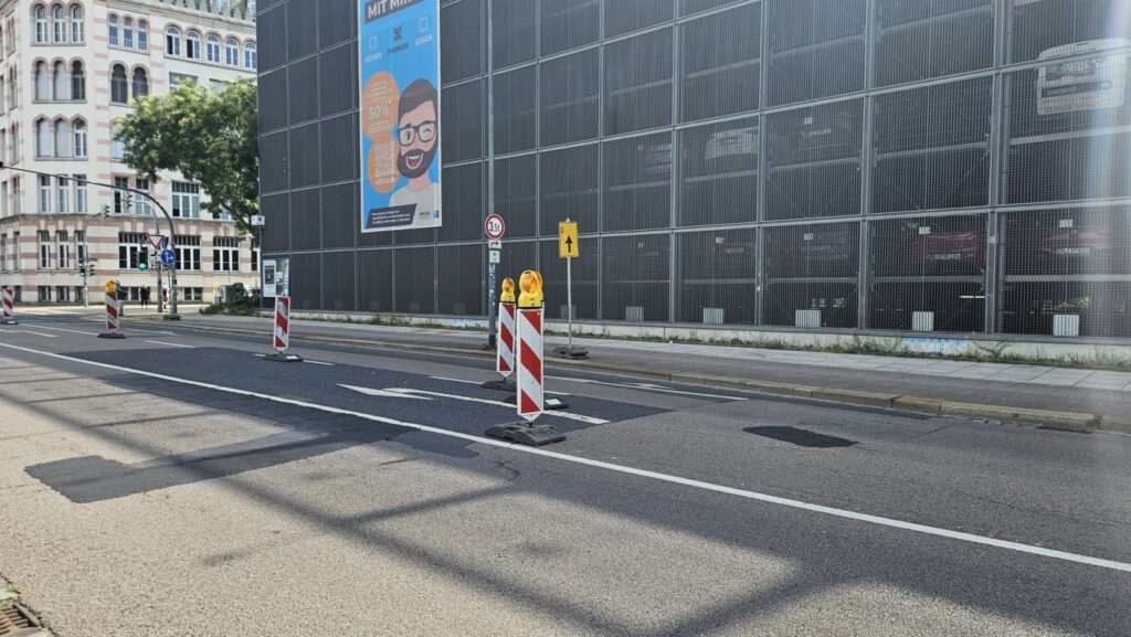 Sperrung Magdeburger Straße nach Wasserrohrbruch
